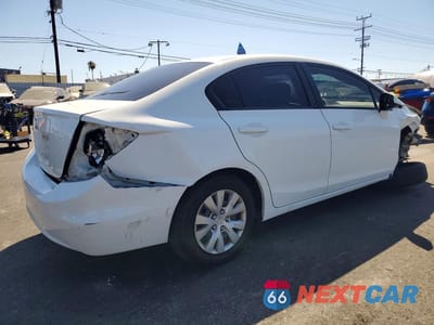 Trzecie zdjęcie samochodu z tyłu: 2012 HONDA CIVIC LX VIN:19XFB2F55CE348276 - miniatura