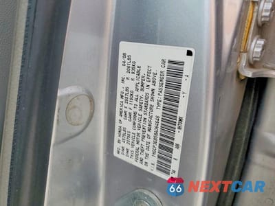 Zdjęcie 12 z 12 samochodu: 2008 HONDA ACCORD EXL VIN:1HGCP36858A064646 - miniatura