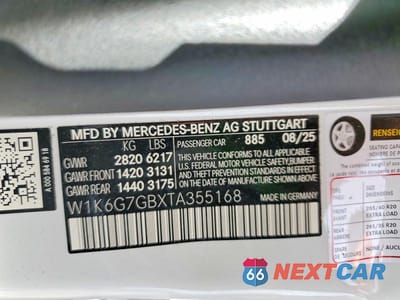 Zdjęcie 12 z 12 samochodu: 2026 MERCEDES-BENZ S 580 4MATIC VIN:W1K6G7GBXTA355168 - miniatura
