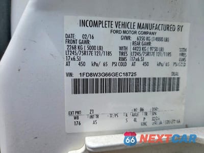 Zdjęcie 12 z 12 samochodu: 2016 FORD F350 SUPER DUTY VIN:1FD8W3G66GEC18725 - miniatura