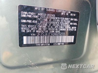 Zdjęcie 12 z 12 samochodu: 2018 SUBARU FORESTER 2.5I LIMITED VIN:JF2SJAJC9JH605031 - miniatura