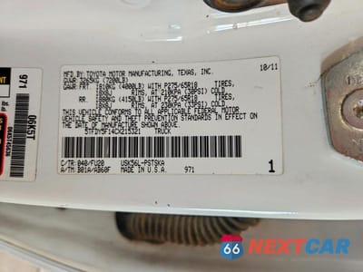 Zdjęcie 12 z 12 samochodu: 2012 TOYOTA TUNDRA CREWMAX SR5 VIN:5TFDY5F14CX215321 - miniatura