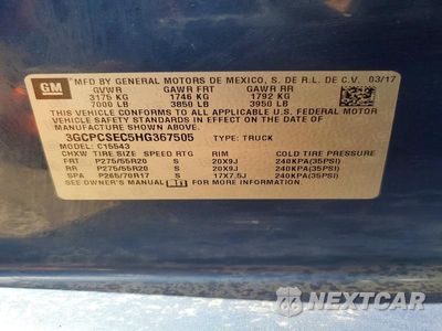 Zdjęcie 12 z 12 samochodu: 2017 CHEVROLET 1500 VIN:3GCPCSEC5HG367505 - miniatura