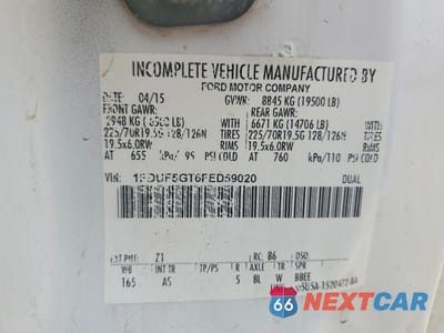 Zdjęcie 12 z 12 samochodu: 2015 FORD F550 SUPER DUTY VIN:1FDUF5GT6FED59020 - miniatura