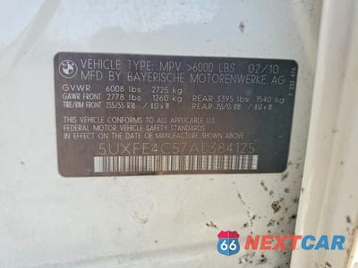 Zdjęcie 13 z 13 samochodu: 2010 BMW X5 XDRIVE30I VIN:5UXFE4C57AL384125 - miniatura