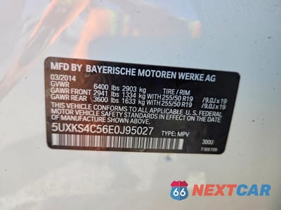 Zdjęcie 13 z 13 samochodu: 2014 BMW X5 XDRIVE35D VIN:5UXKS4C56E0J95027 - miniatura