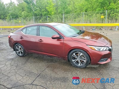 Czwarte zdjęcie samochodu z boku: 2021 NISSAN SENTRA SV VIN:3N1AB8CV0MY221696 - miniatura