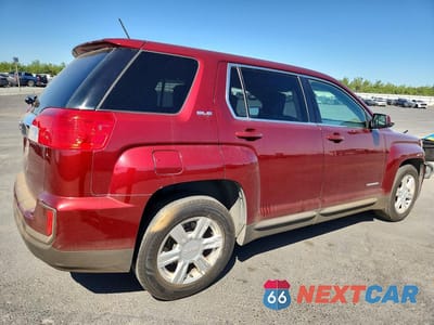 Trzecie zdjęcie samochodu z tyłu: 2016 GMC TERRAIN SLE VIN:2GKALMEK4G6300496 - miniatura
