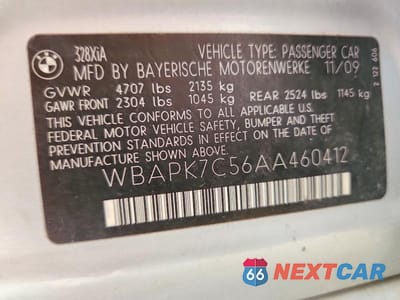 Zdjęcie 12 z 12 samochodu: 2010 BMW 328 XI VIN:WBAPK7C56AA460412 - miniatura