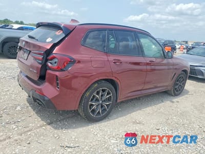 Trzecie zdjęcie samochodu z tyłu: 2024 BMW X3 SDRIVE30I VIN:5UX43DP06R9U24831 - miniatura