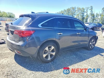 Trzecie zdjęcie samochodu z tyłu: 2016 ACURA MDX VIN:5FRYD4H26GB015374 - miniatura