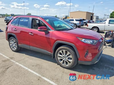 Czwarte zdjęcie samochodu z boku: 2019 TOYOTA RAV4 LIMITED VIN:JTMN1RFV2KD522179 - miniatura