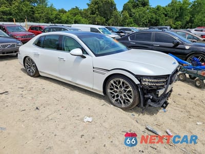 Czwarte zdjęcie samochodu z boku: 2025 GENESIS G90 3.5T E-SUPERCHARGER VIN:KMTFC4SD7SU053543 - miniatura