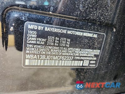Zdjęcie 12 z 12 samochodu: 2021 BMW 530 XI VIN:WBA13BJ01MCF62337 - miniatura