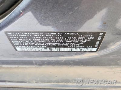 Zdjęcie 12 z 12 samochodu: 2013 VOLKSWAGEN PASSAT S VIN:1VWAH7A3XDC150486 - miniatura