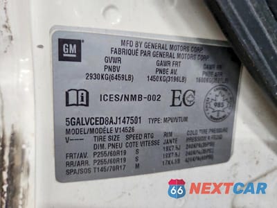 Zdjęcie 12 z 12 samochodu: 2010 BUICK ENCLAVE CXL VIN:5GALVCED8AJ147501 - miniatura