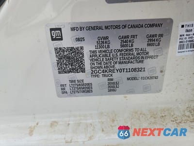Zdjęcie 13 z 13 samochodu: 2026 CHEVROLET SILVERADO K2500 HIGH COUNTRY VIN:2GC4KREY0T1108321 - miniatura