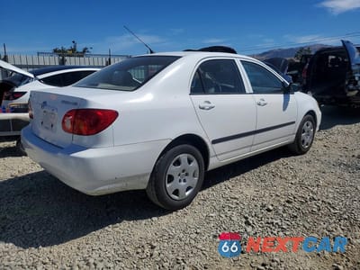 Trzecie zdjęcie samochodu z tyłu: 2003 TOYOTA COROLLA CE VIN:1NXBR32E73Z006752 - miniatura