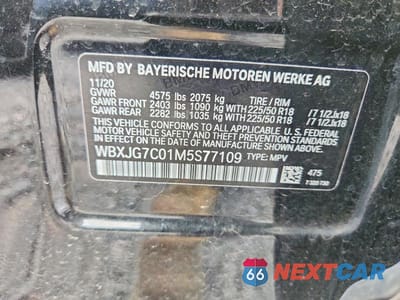 Zdjęcie 13 z 13 samochodu: 2021 BMW X1 SDRIVE28I VIN:WBXJG7C01M5S77109 - miniatura