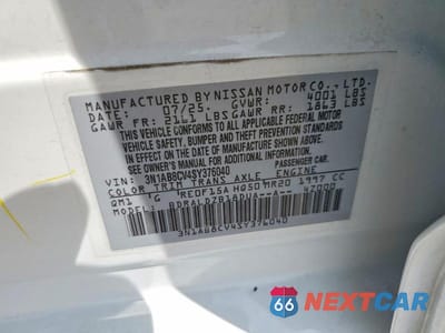 Zdjęcie 12 z 12 samochodu: 2025 NISSAN SENTRA SV VIN:3N1AB8CV4SY376040 - miniatura