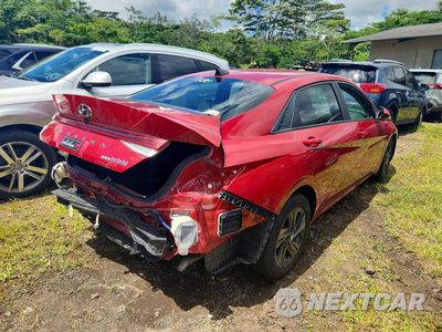 Trzecie zdjęcie samochodu z tyłu: 2023 HYUNDAI ELANTRA BLUE VIN:KMHLM4AJ5PU059351 - miniatura