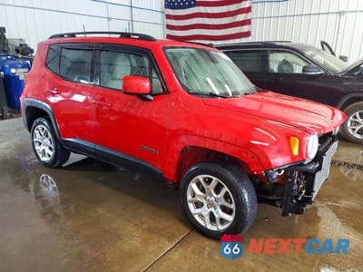 Czwarte zdjęcie samochodu z boku: 2018 JEEP RENEGADE LATITUDE VIN:ZACCJBBB7JPG91124 - miniatura