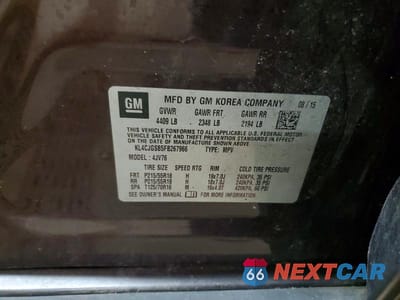 Zdjęcie 13 z 13 samochodu: 2015 BUICK ENCORE VIN:KL4CJGSB5FB267966 - miniatura