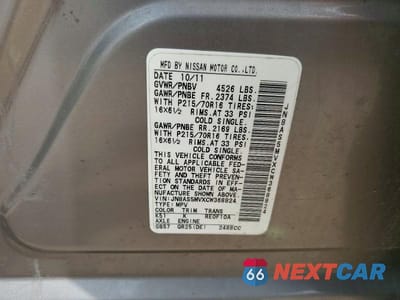 Zdjęcie 13 z 13 samochodu: 2012 NISSAN ROGUE S VIN:JN8AS5MVXCW368824 - miniatura