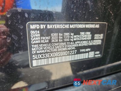 Zdjęcie 13 z 13 samochodu: 2025 BMW X6 XDRIVE40I VIN:5UX33EX08S9X01227 - miniatura