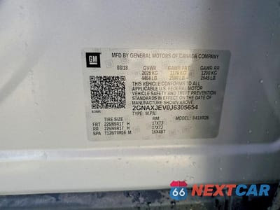 Zdjęcie 13 z 13 samochodu: 2018 CHEVROLET EQUINOX LT VIN:2GNAXJEV0J6305654 - miniatura