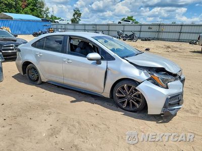 Czwarte zdjęcie samochodu z boku: 2021 TOYOTA COROLLA SE VIN:5YFS4MCEXMP064053 - miniatura