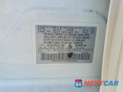 Zdjęcie 12 z 12 samochodu: 2018 NISSAN SENTRA SV VIN:3N1AB7AP9JY214451 - miniatura