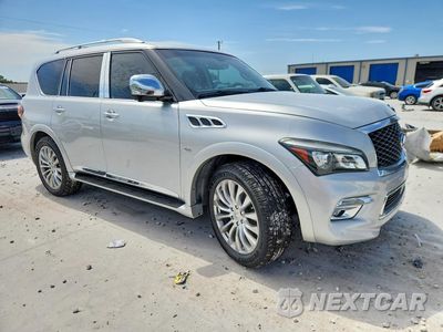 Czwarte zdjęcie samochodu z boku: 2016 INFINITI QX80 BASE VIN:JN8AZ2NF2G9613539 - miniatura