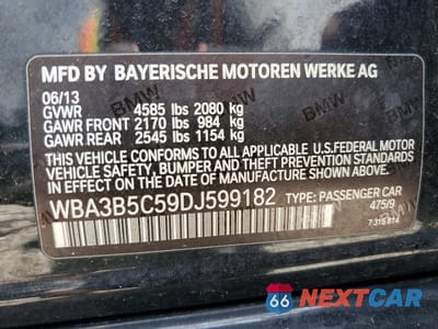 Zdjęcie 12 z 12 samochodu: 2013 BMW 328 XI SULEV VIN:WBA3B5C59DJ599182 - miniatura