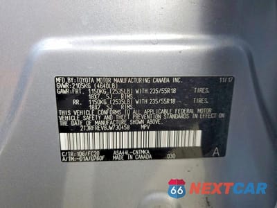 Zdjęcie 13 z 13 samochodu: 2018 TOYOTA RAV4 ADVENTURE VIN:2T3RFREV8JW730458 - miniatura