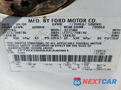 Zdjęcie 12 z 12 samochodu: 2010 FORD F350 SUPER DUTY VIN:1FTWX3BR6AEA40901 - miniatura