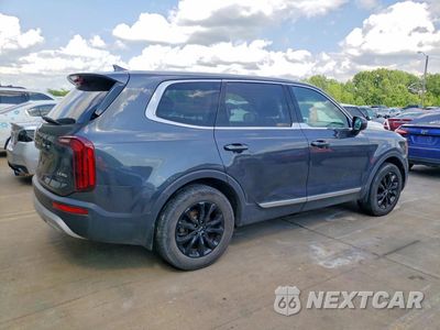 Trzecie zdjęcie samochodu z tyłu: 2020 KIA TELLURIDE LX VIN:5XYP24HC5LG007216 - miniatura