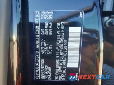 Zdjęcie 14 z 14 samochodu: 2024 VOLVO XC40 ULTIMATE VIN:YV4L12UF1R2225630 - miniatura
