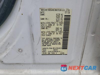Zdjęcie 13 z 13 samochodu: 2016 NISSAN NV 2500 HD SV VIN:1N6BF0LY9GN812643 - miniatura