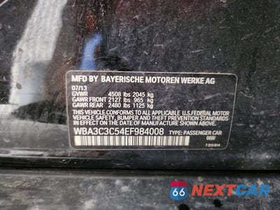 Zdjęcie 12 z 12 samochodu: 2014 BMW 320 I XDRIVE VIN:WBA3C3C54EF984008 - miniatura