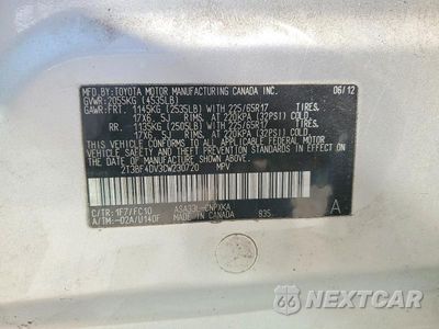 Zdjęcie 13 z 13 samochodu: 2012 TOYOTA RAV4 BASE VIN:2T3BF4DV3CW230720 - miniatura