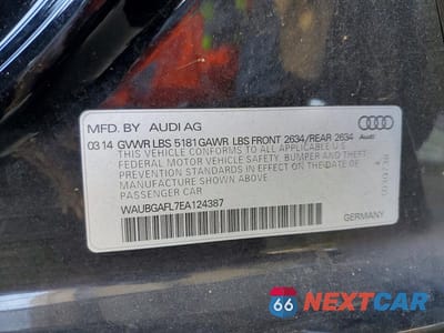 Zdjęcie 12 z 12 samochodu: 2014 AUDI S4 PREMIUM PLUS VIN:WAUBGAFL7EA124387 - miniatura