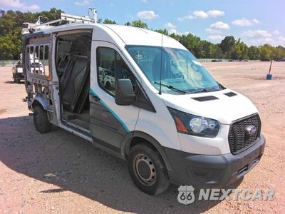 Czwarte zdjęcie samochodu z boku: 2022 FORD TRANSIT 250 UTILITY / SERVICE VAN VIN:1FTBR1C82NKA20073 - miniatura