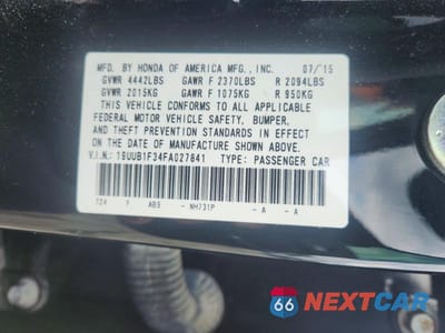 Zdjęcie 12 z 12 samochodu: 2015 ACURA TLX VIN:19UUB1F34FA027841 - miniatura