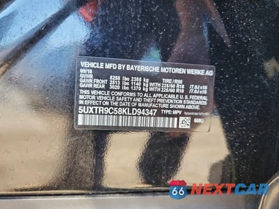 Zdjęcie 13 z 13 samochodu: 2019 BMW X3 XDRIVE30I VIN:5UXTR9C58KLD94347 - miniatura