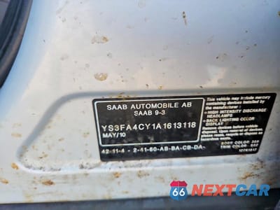 Zdjęcie 12 z 12 samochodu: 2010 SAAB 9-3 2.0T VIN:YS3FA4CY1A1613118 - miniatura