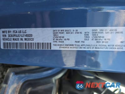 Zdjęcie 13 z 13 samochodu: 2020 RAM PROMASTER 3500 3500 HIGH VIN:3C6URVJG1LE145020 - miniatura