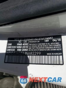Zdjęcie 12 z 12 samochodu: 2018 MERCEDES-BENZ CLA 250 VIN:WDDSJ4EB6JN682299 - miniatura