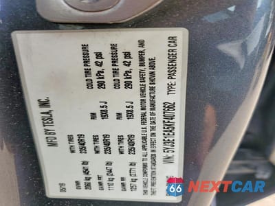 Zdjęcie 12 z 12 samochodu: 2019 TESLA 3 VIN:5YJ3E1EA5KF407662 - miniatura
