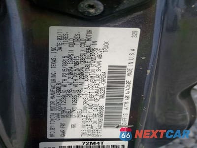 Zdjęcie 12 z 12 samochodu: 2011 TOYOTA TACOMA ACCESS CAB VIN:5TFTX4CNXBX008608 - miniatura